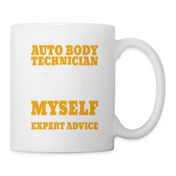 Auto Body Technician Of Course I Talk To Myself So - Mug - white - Right