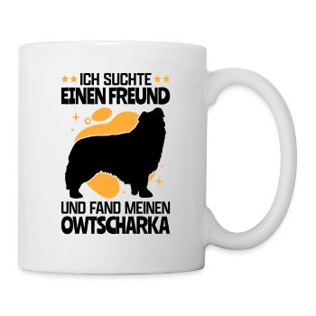 Fand meinen Owtscharka Kaukasischer Hund - Tasse - Weiß - Rechts