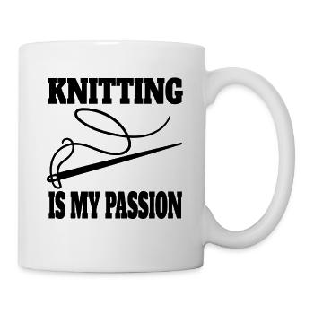 Tricot Cadeau Fille Coudre Crochet Couturière - Mug blanc - blanc - Droite