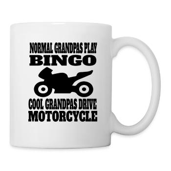 Moto Cadeau Motocycliste Cyclomoteur Motocross - Mug blanc - blanc - Droite