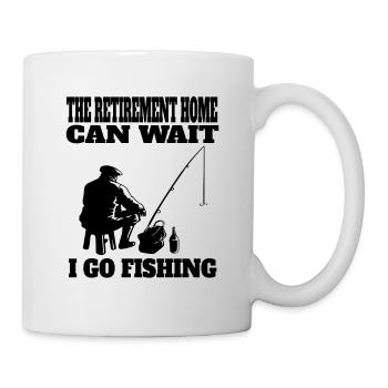 Pêche Retraités Pêcheur Pêcheur Hameçons Grand-père Pêche - Mug blanc - blanc - Droite