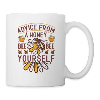 Advice From A Honey Bee - Bee Yourself - Mug - white - Right