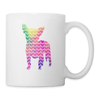 Heart Dog Lovers Chihuahua Puppy Saint-Valentin - Mug blanc - blanc - Droite