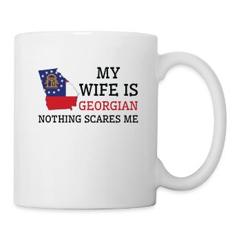 Rien ne me fait peur femme géorgienne Georgia - Mug blanc - blanc - Droite