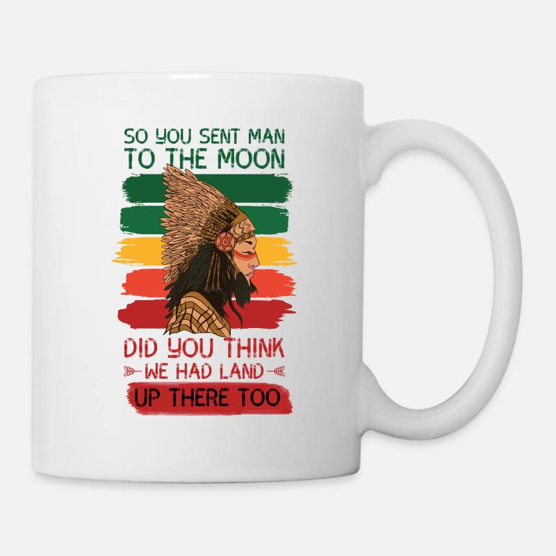 Drôle de dicton amérindien - Mug blanc - blanc
