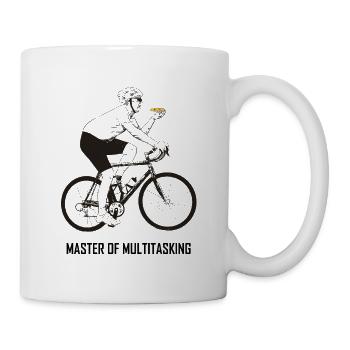 Rennrad Master of Multitasking - Tasse - Weiß - Rechts