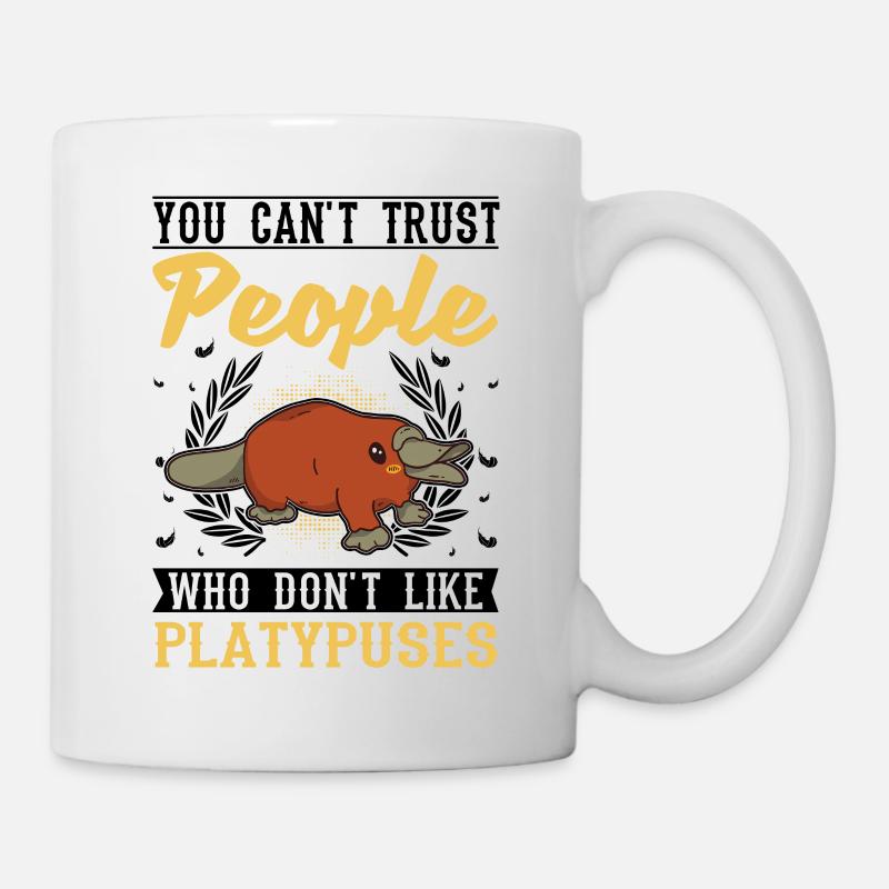 Schnabeltier Geschenk Platypus - Tasse - Weiß