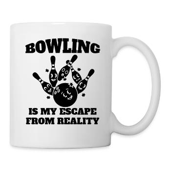 Bowling Bowling Kegel Bowler Bowling ball gift - Mug - white - Right