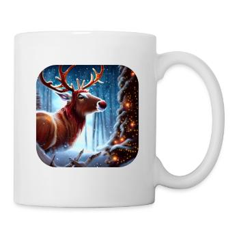 Noël des rennes - Mug blanc - blanc - Droite