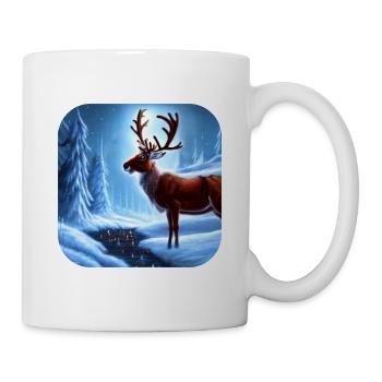 Noël des rennes - Mug blanc - blanc - Droite
