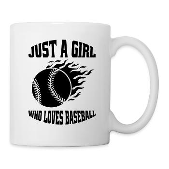 Baseball Femme Amateur de baseball Joueur de baseball - Mug blanc - blanc - Droite