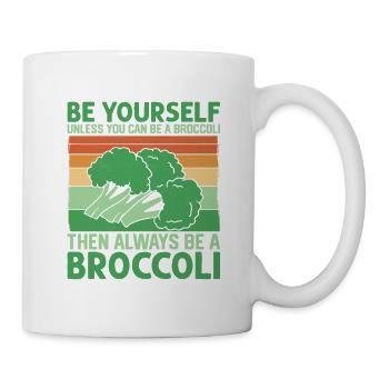 Toujours être un légume de légumes de brocoli - Mug blanc - blanc - Droite