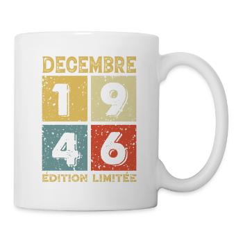 Anniversaire Vintage Idée Cadeau Décembre 1946 - Mug blanc - blanc - Droite