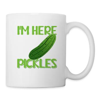 I'm Here To Eat All The Pickles Pickle Cucumber - Mug - white - Right