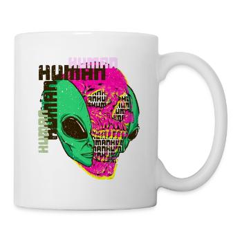 Human Alien Fusion Stylish art - Tasse - Weiß - Rechts