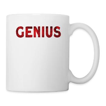 Halten Sie Es Einfach Genius Font Genius - Tasse - Weiß - Rechts