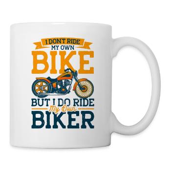 Motorcycle Rider Chopper Motorcycle Gift - Mug - white - Right