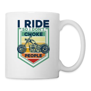 Biker Chopper Motorcycle Rider Gift - Mug - white - Right