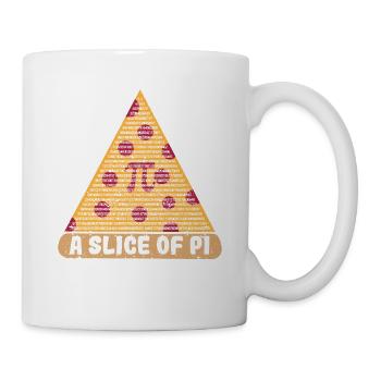 A piece of Pi Day math lover math - Mug - white - Right