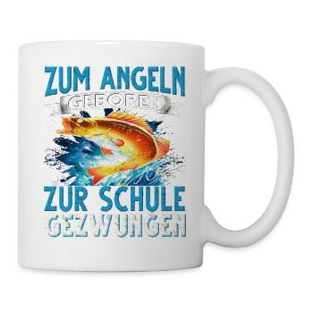 angeln angler geschenke - Tasse - Weiß - Rechts