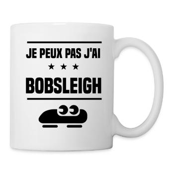 Je Peux Pas J'ai bobsleigh bobsleigher humour - Mug blanc - blanc - Droite