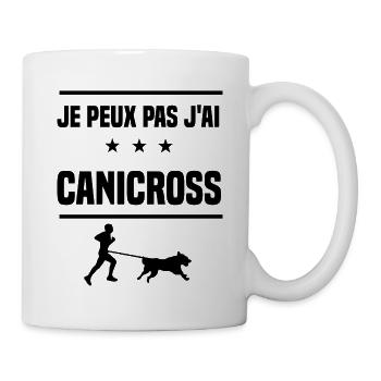 Je Peux Pas J'ai canicross canicross humour - Mug blanc - blanc - Droite
