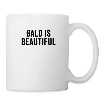 Lustiges Glatze keine Haare Sprüche Fun Geschenk - Tasse - Weiß - Rechts