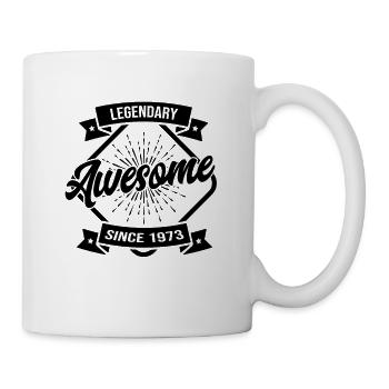 Légendaire depuis 1973 Anniversaire - Mug blanc - blanc - Droite