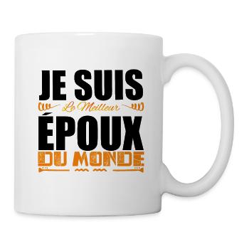 Je Suis Le Meilleur époux Du Monde, Idée Cadeau. - Mug blanc - blanc - Droite