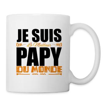 Je Suis Le Meilleur Papy Du Monde Idée Cadeau papy - Mug blanc - blanc - Droite