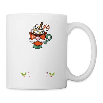 Weihnachten Pyjama Schlafanzug Schlafshirt - Tasse - Weiß - Rechts