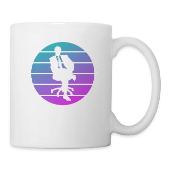 Retro Banquier Banque Bancaire - Mug blanc - blanc - Droite