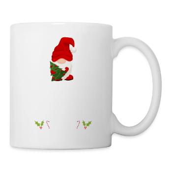 Weihnachten Pyjama Schlafanzug Schlafshirt - Tasse - Weiß - Rechts