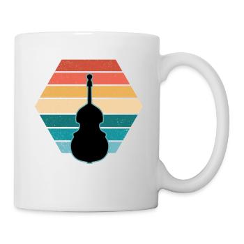 Contrebasse - Mug blanc - blanc - Droite