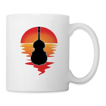 Contrebasse - Mug blanc - blanc - Droite