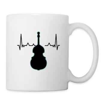 Contrebasse - Mug blanc - blanc - Droite