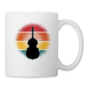 Contrebasse - Mug blanc - blanc - Droite