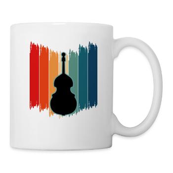 Contrebasse - Mug blanc - blanc - Droite