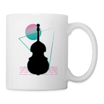 Contrebasse - Mug blanc - blanc - Droite