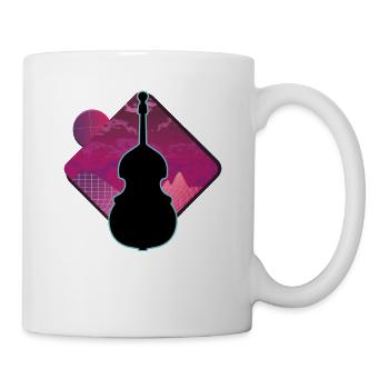Contrebasse - Mug blanc - blanc - Droite