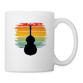 Contrebasse - Mug blanc - blanc - Droite