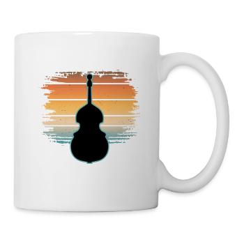 Contrebasse - Mug blanc - blanc - Droite