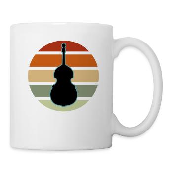 Contrebasse - Mug blanc - blanc - Droite