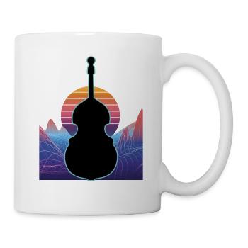 Contrebasse - Mug blanc - blanc - Droite