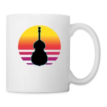 Contrebasse - Mug blanc - blanc - Droite