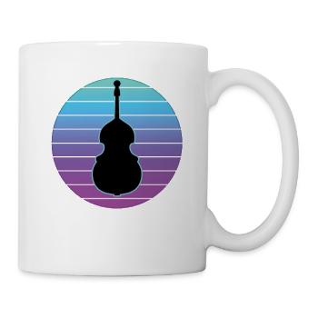 Contrebasse - Mug blanc - blanc - Droite