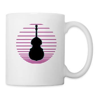 Contrebasse - Mug blanc - blanc - Droite