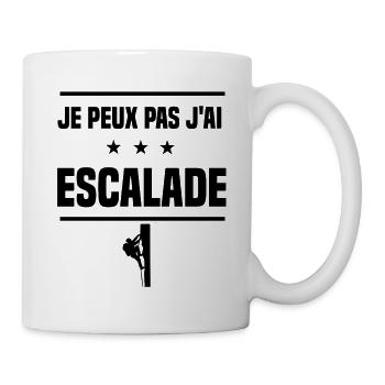 Je Peux Pas J'ai escalade grimper grimpeur humour - Mug blanc - blanc - Droite