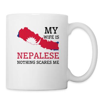 Nichts macht mir Angst Nepalesische Frau Nepal - Tasse - Weiß - Rechts