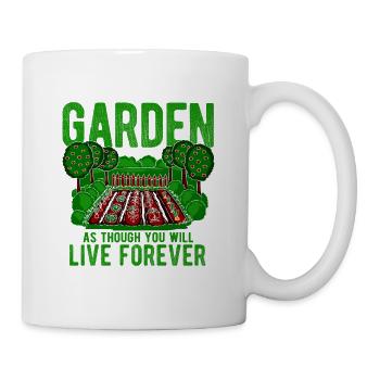 Landschaftsgärtner Hobbygärtner Gärtner - Tasse - Weiß - Rechts